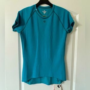 NWT!!!  Ladies Pearl Izumi size Large athletic top. Peacock blue color. …